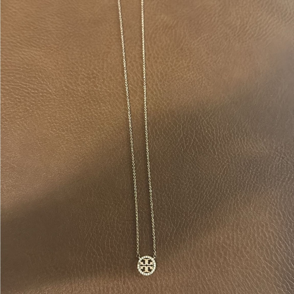 Tory Burch Gold Logo Necklace